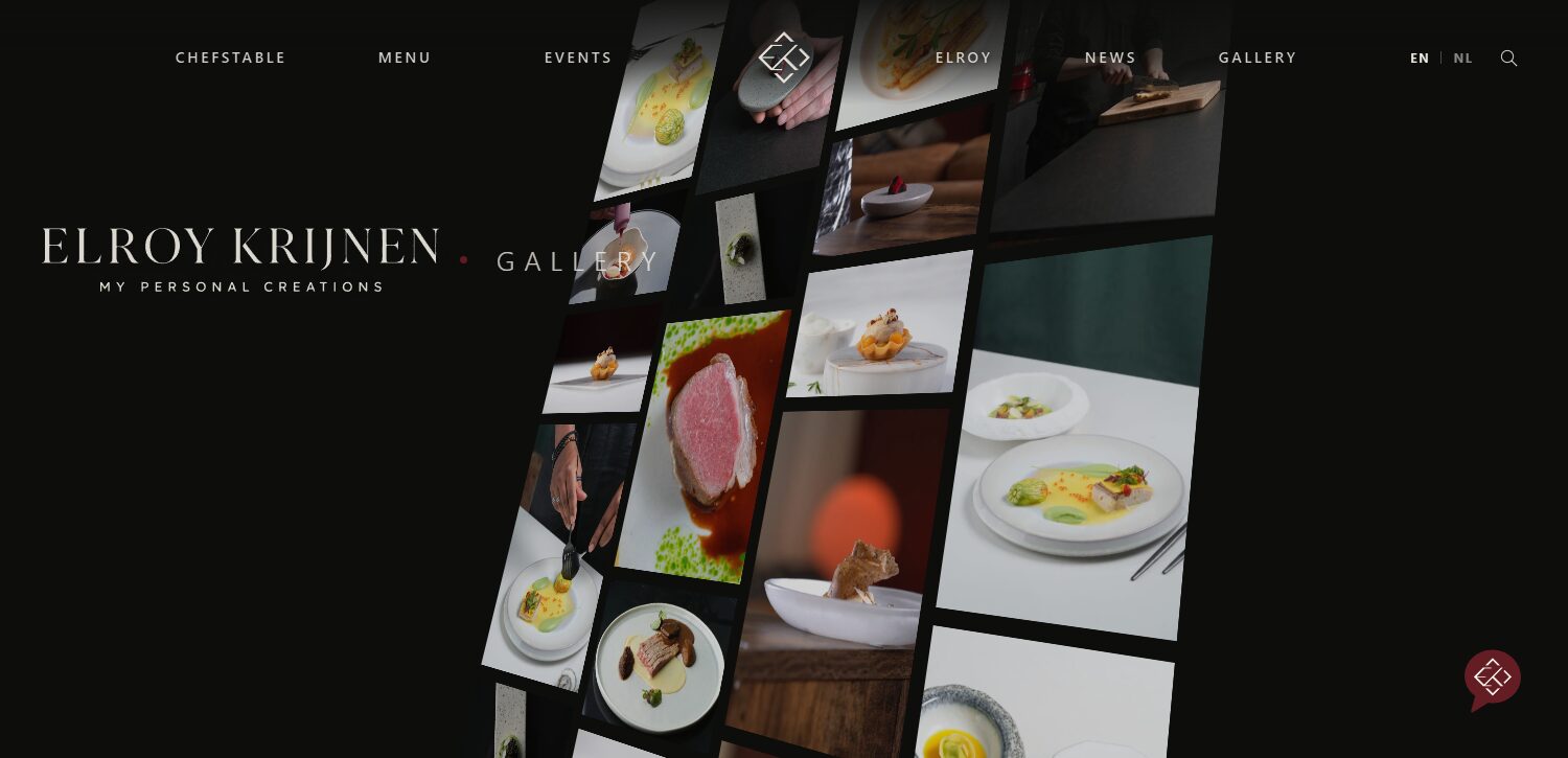 Fotogalerij met gerechten op de website van My Personal Creations