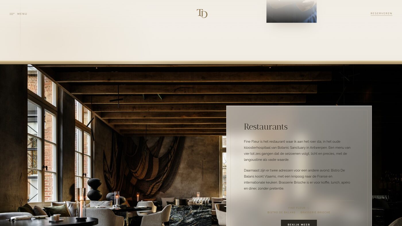Restaurants op de website van Thomas Diepersloot
