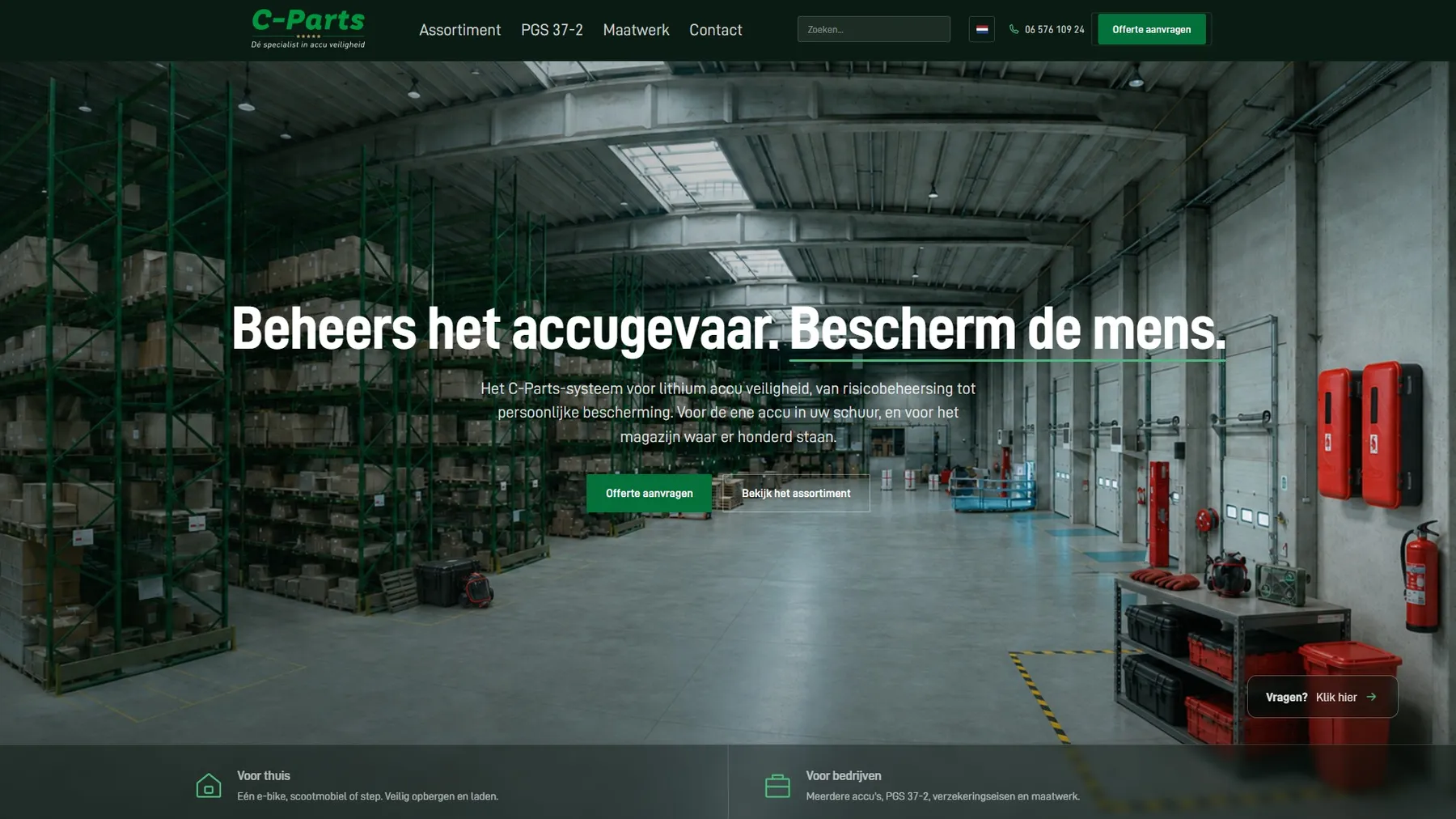Homepage van C-Parts