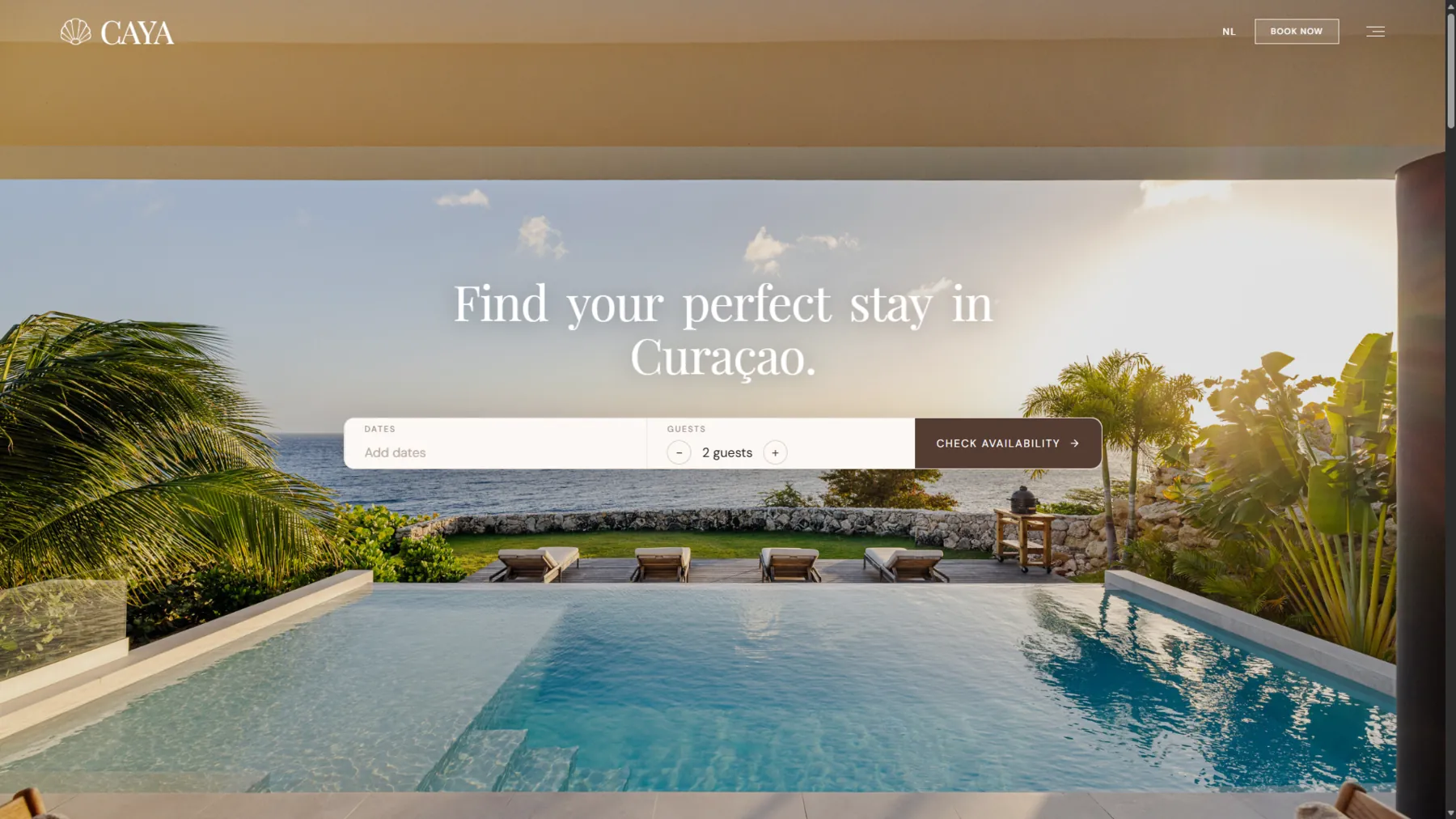 Homepage van CAYA Property Management